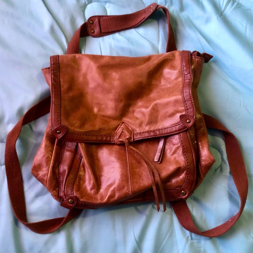 The Sak backpack- lightly worn, small hole in interior fabric but easily sewable